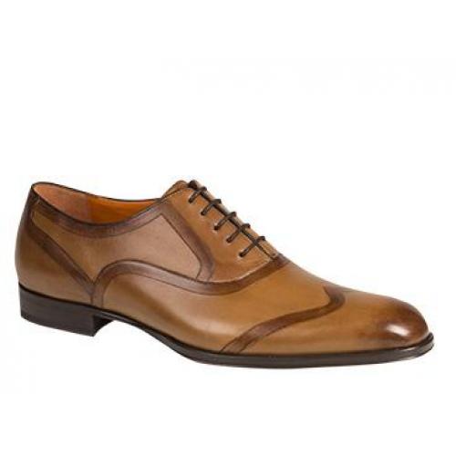 Mezlan "Candela" 6217 Tan Genuine Italian Calfskin Oxford Shoes